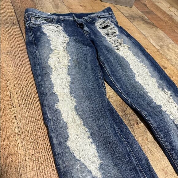 LOOMSTATE REVOLVE DISTRESSED JEANS 100% ORGANIC COTTON WOMEN'S SIZE 30 - Picture 11 of 16